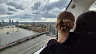 widok z London Eye